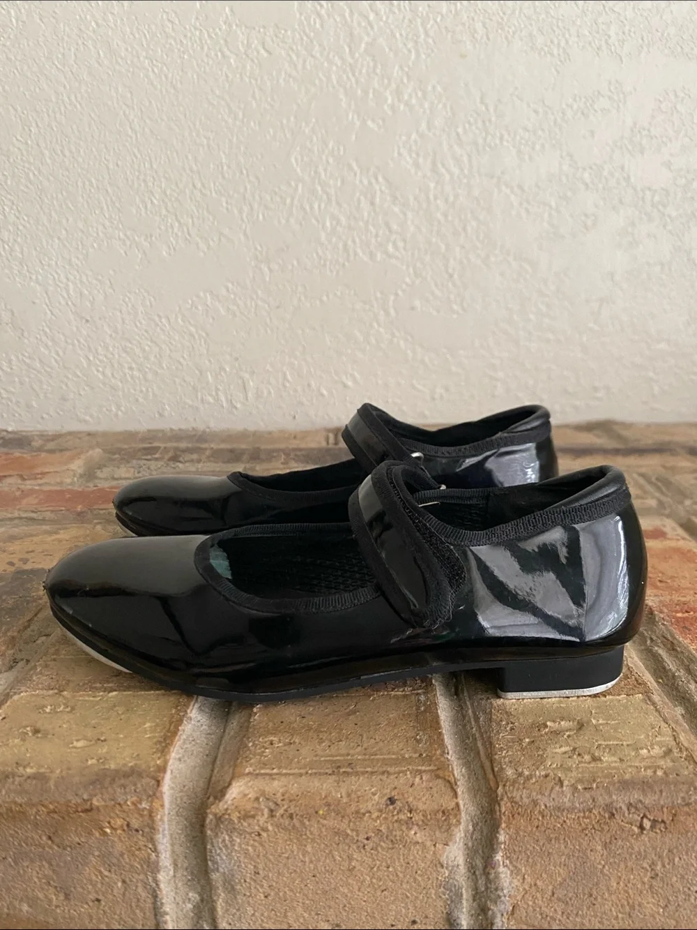 Freestyle Black Patent Mary Jane Tap Dance Shoes for Girls
